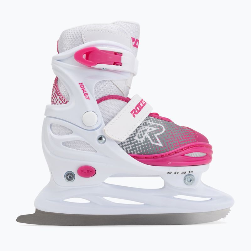 Gyerek korcsolya Roces Jokey Ice X white/pink 2