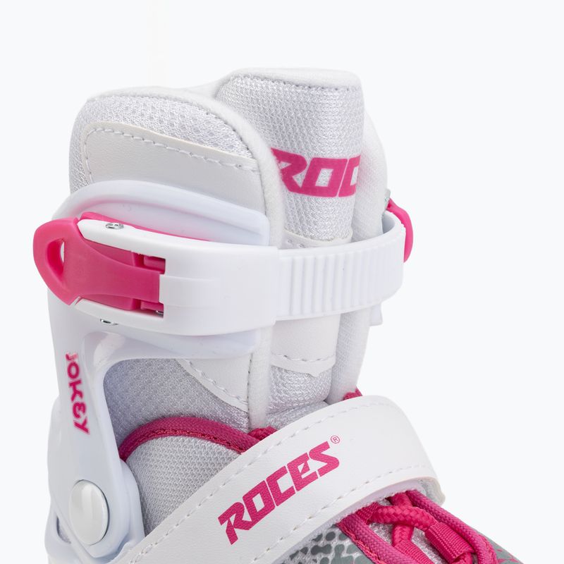 Gyerek korcsolya Roces Jokey Ice X white/pink 5