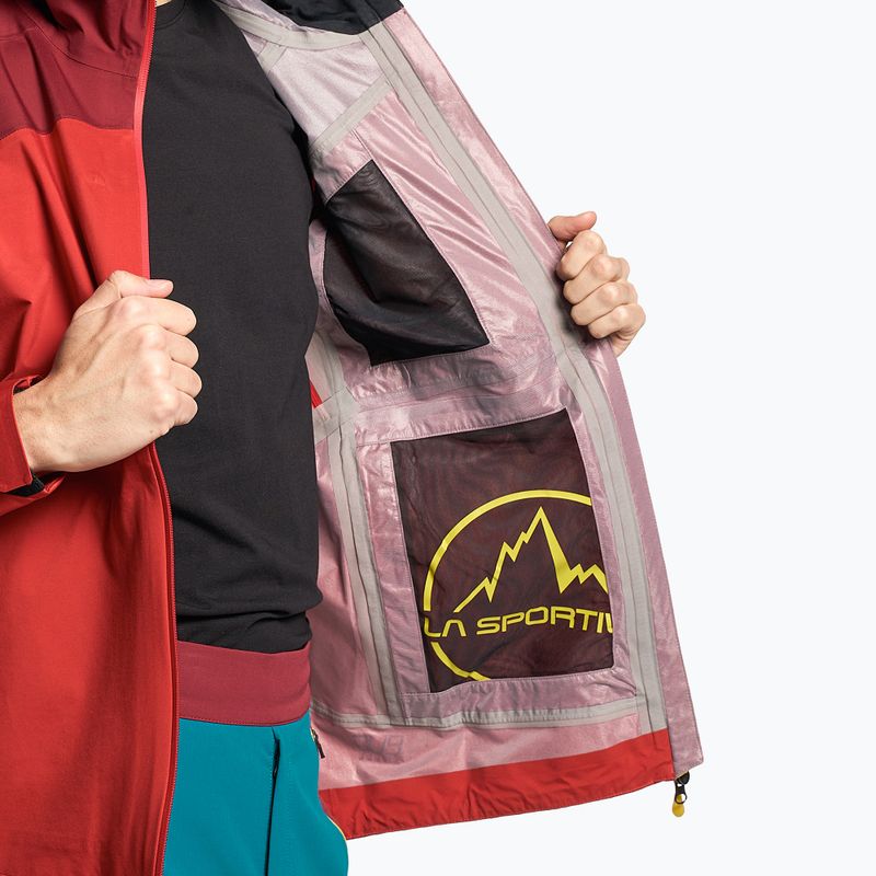 Férfi La Sportiva Northstar Evo Shell piros membrános esőkabát L57319320 5