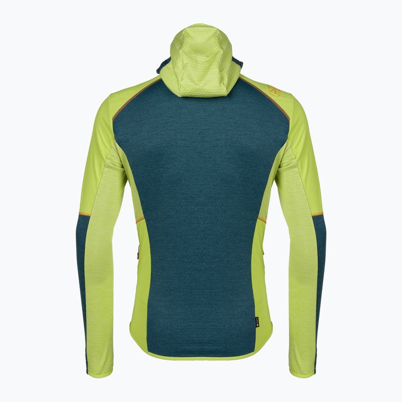 Férfi trekking pulóver LaSportiva Existence Hoody navy kék-zöld P53639729 2