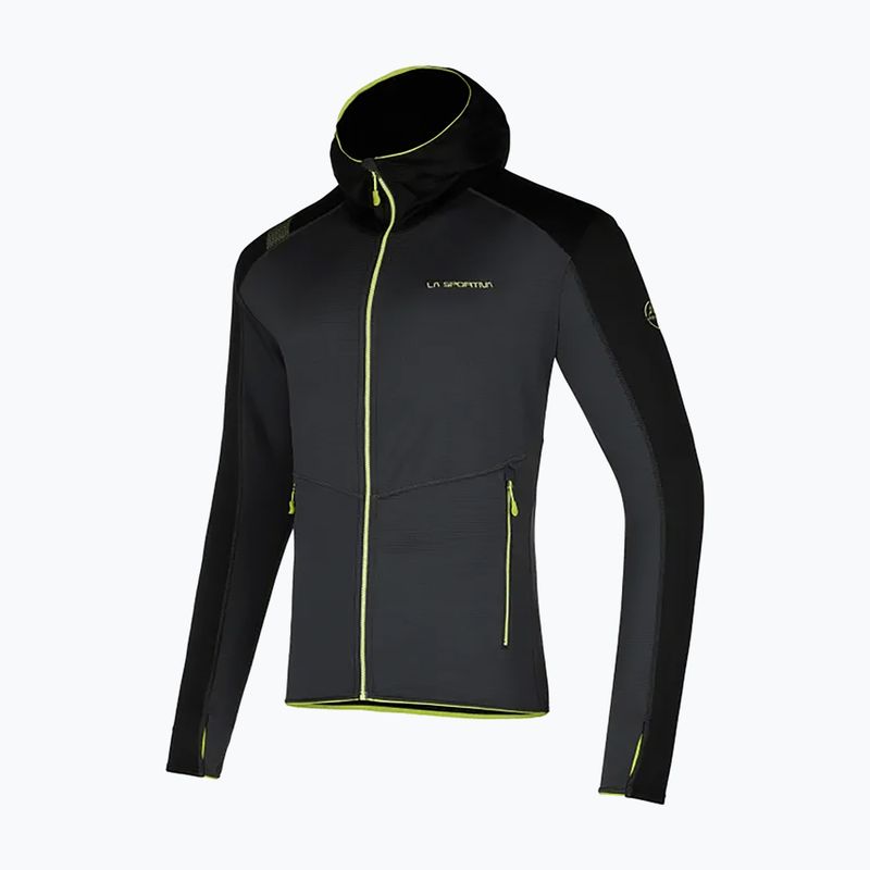 Férfi La Sportiva Upendo Hoody carbon/lime punch trekking melegítő pulóver 7