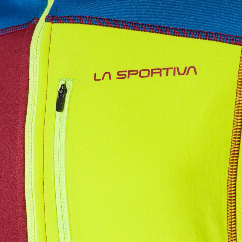 Férfi La Sportiva Elements sangria/elektromos kék trekking melegítőfelső 3