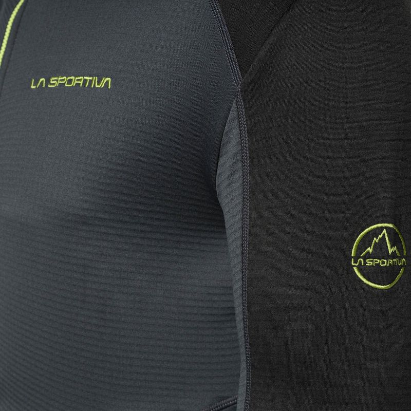 Férfi La Sportiva Upendo Hoody carbon/lime punch trekking melegítő pulóver 4