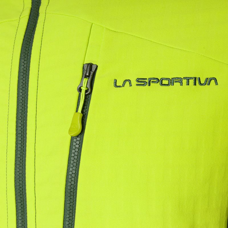 Férfi La Sportiva Session Tech Hoody erdei/lime punch trekking pulóver 8