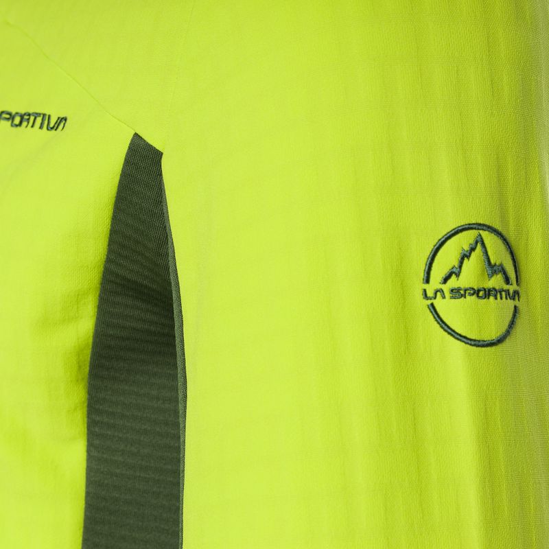 Férfi La Sportiva Session Tech Hoody erdei/lime punch trekking pulóver 9