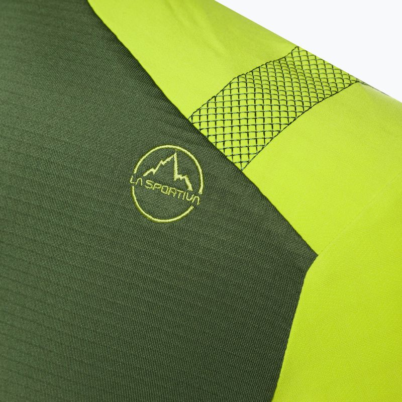 Férfi La Sportiva Session Tech Hoody erdei/lime punch trekking pulóver 11