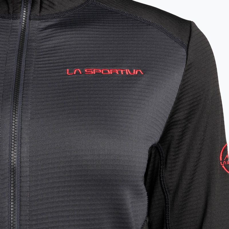 La Sportiva Upendo Hoody carbon/cseresznye paradicsom női trekking melegítő pulóver 3