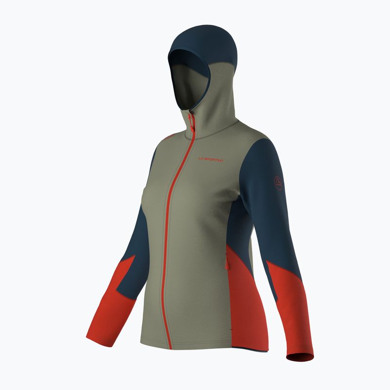 La Sportiva Cosmic Hoody tea/storm blue női trekking melegítő pulóver 6