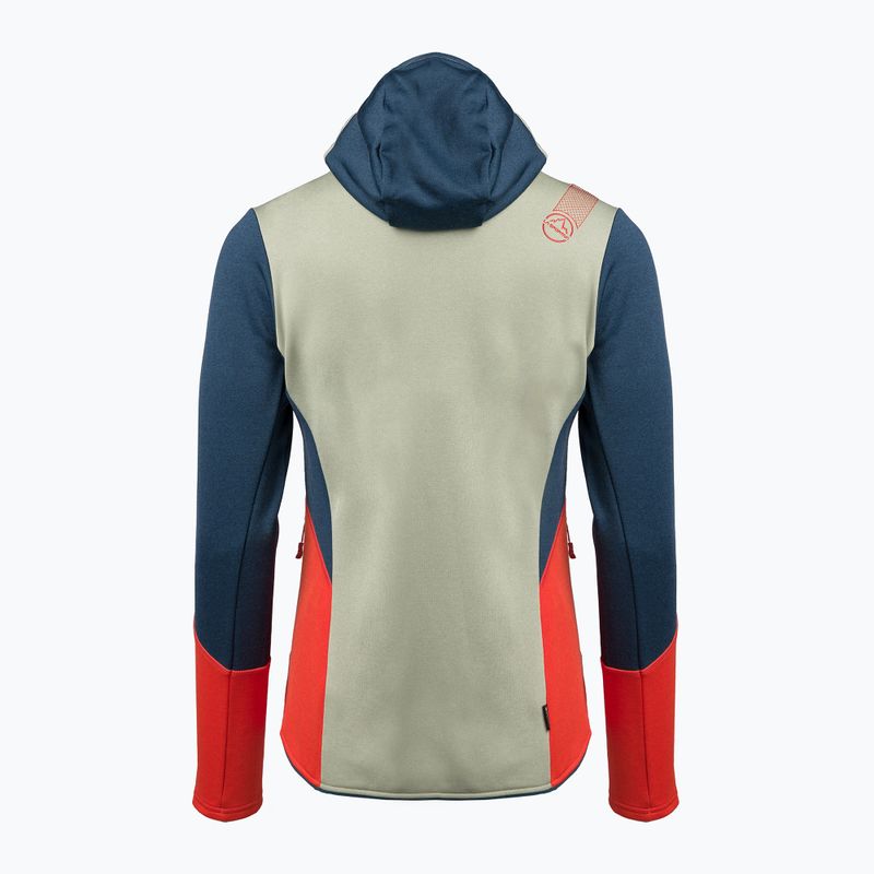 La Sportiva Cosmic Hoody tea/storm blue női trekking melegítő pulóver 2