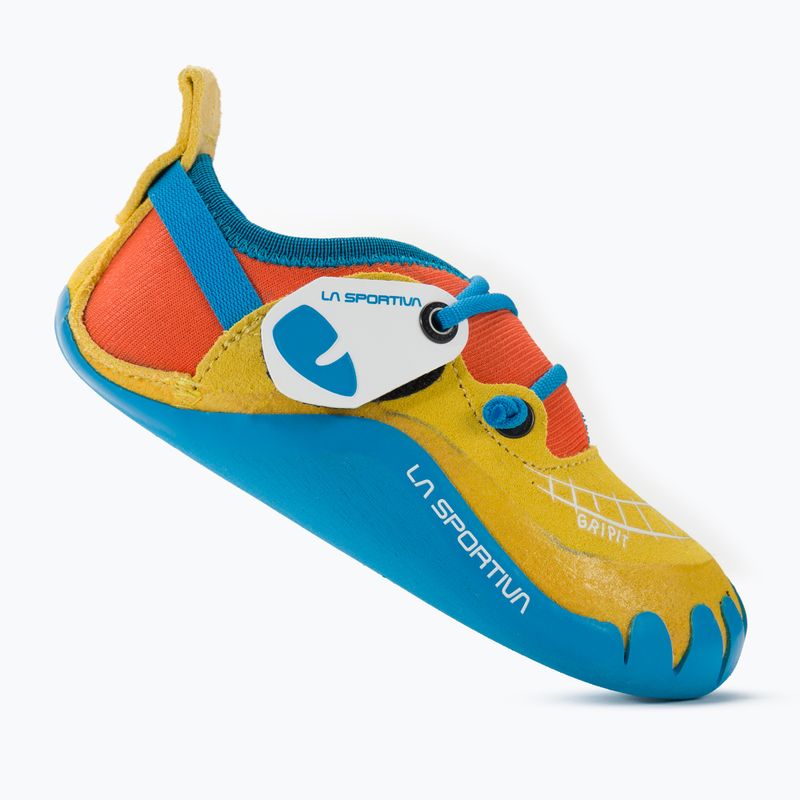 La Sportiva gyermek mászócipő Gripit sárga/láng 2