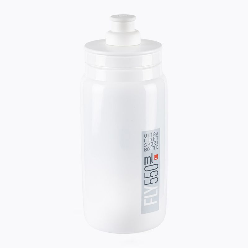 Kerékpáros italos palack Elite FLY fehér-szürke EL01604309