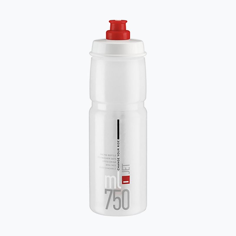 Kulacs Elite Jet 750 ml clear/red logo