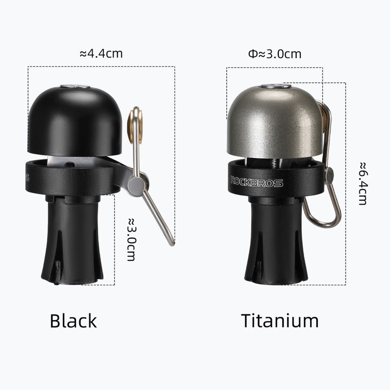 Kerékpárcsengő Rockbros 71710005002 Handlebar Bell ti-color 2
