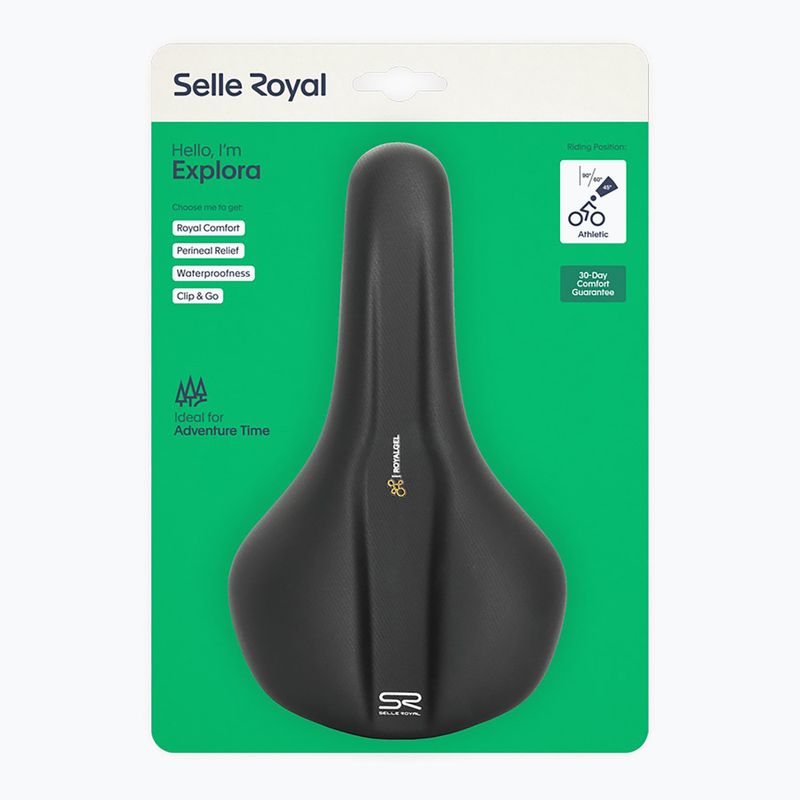 Selle Royal Explora Athletic 45St. fekete kerékpár nyereg 4
