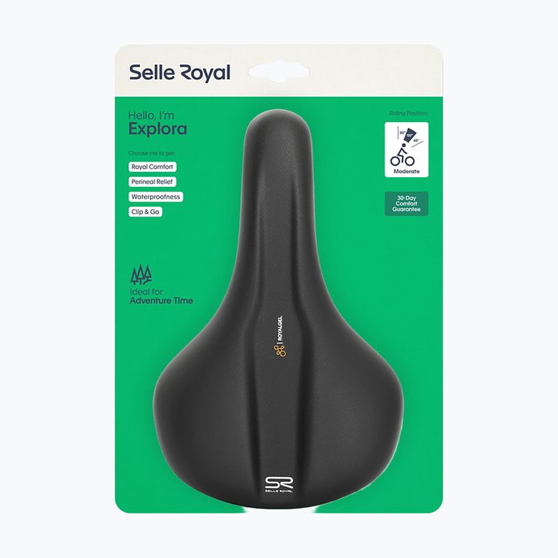 Kerékpár nyereg Selle Royal Explora Moderate 60St. black 4