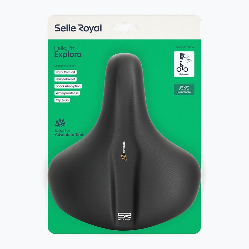 Selle Royal Explora Relaxed 90St. fekete kerékpár nyereg 4