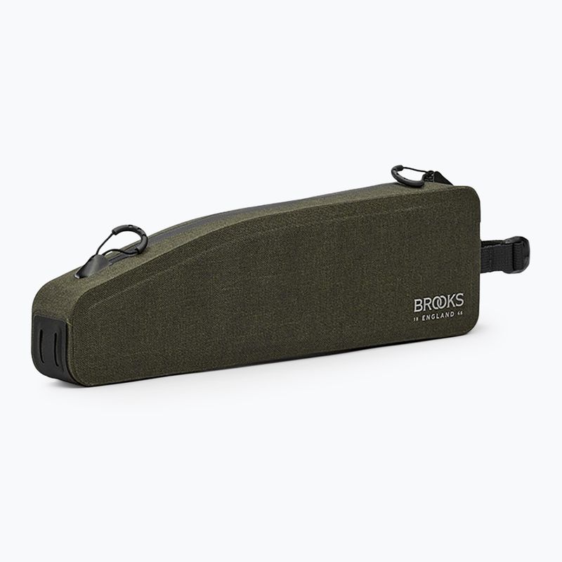 Kerékpáros táska vázra Brooks England Scape Long Top 1,5 l mud green