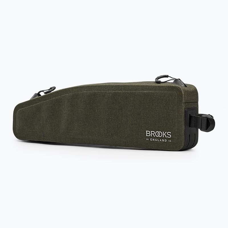 Kerékpáros táska vázra Brooks England Scape Long Top 1,5 l mud green 2