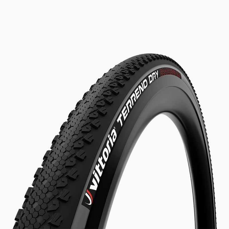 Kerékpárabroncs Vittoria Gravel Terreno Dry G2.0 TNT fekete/antracytowa