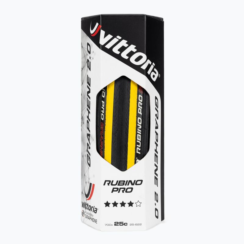 Vittoria Rubino Pro G2.0 700x25C futófelület Fekete/sárga 11A.00.139 2