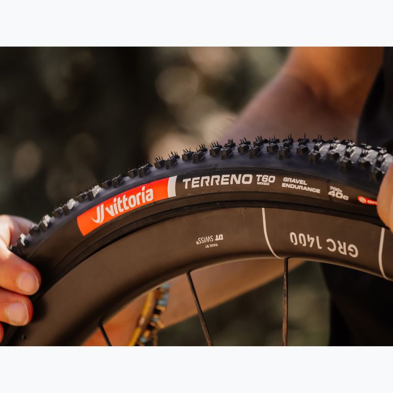 Kerékpár gumiabroncs Vittoria Terreno T60 G2.0 TLR Gravel Endurance 700x40c black 7