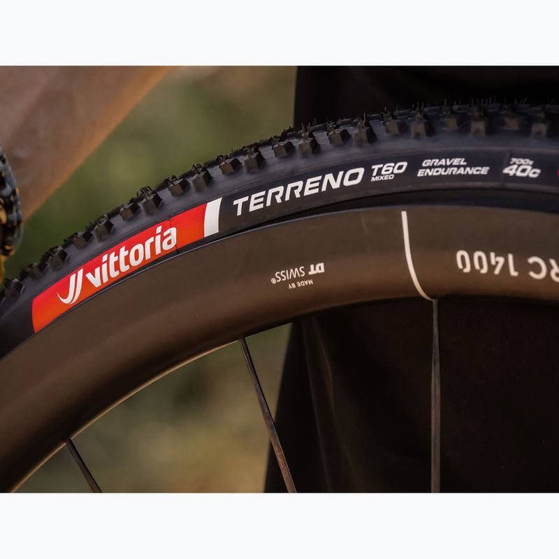 Kerékpár gumiabroncs Vittoria Terreno T60 G2.0 TLR Gravel Endurance 700x40c black/brown 5