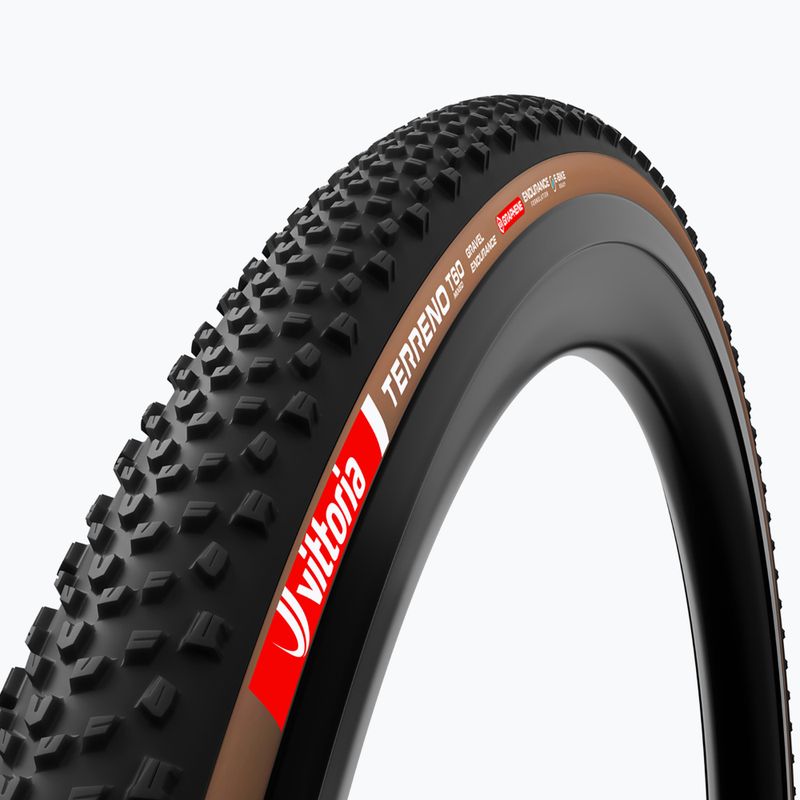 Kerékpár gumiabroncs Vittoria Terreno T60 G2.0 TLR Gravel Endurance black/brown 2