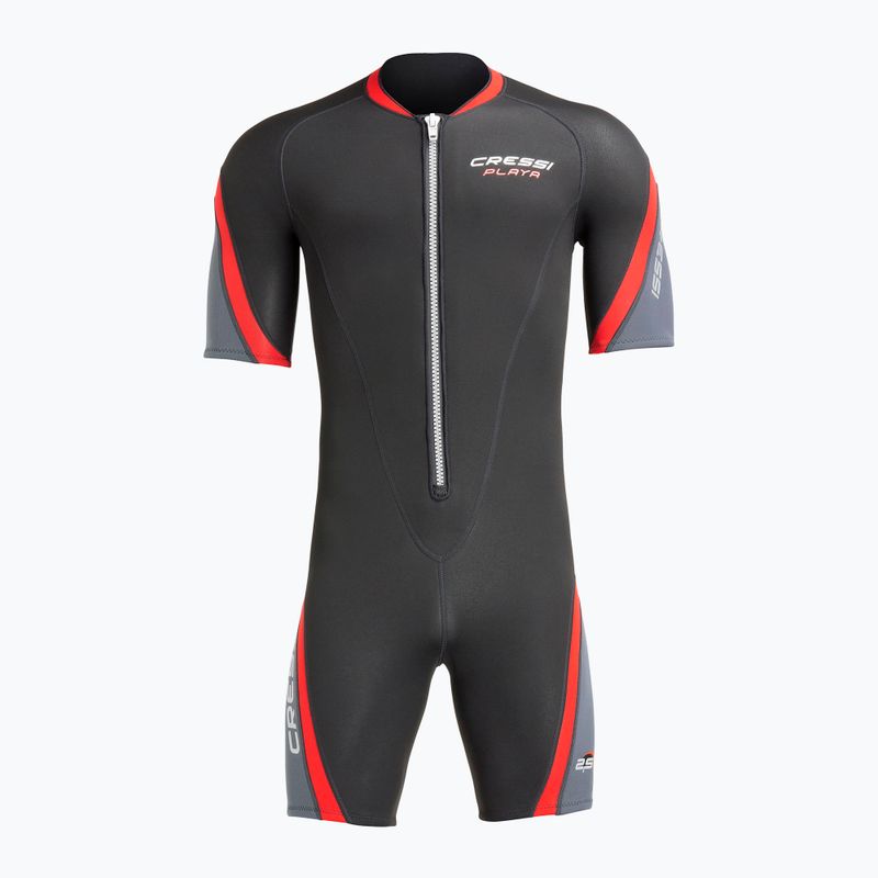 Női Cressi Playa Shorty 2.5 mm-es fekete/piros búvárruha