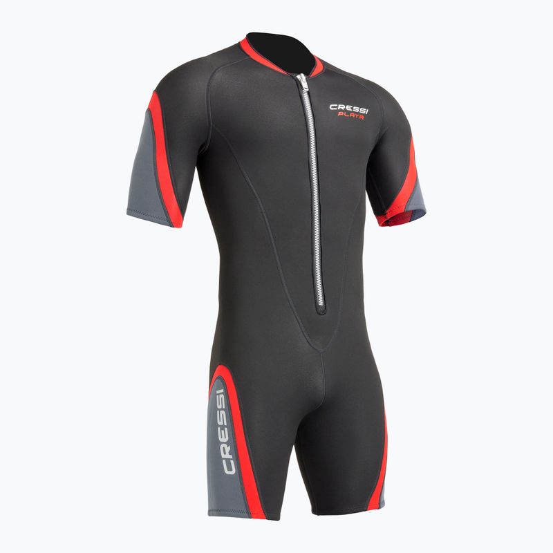Férfi úszó neoprén ruha Cressi Playa Shorty 2.5 mm fekete/piros 2