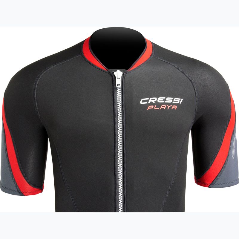 Férfi úszó neoprén ruha Cressi Playa Shorty 2.5 mm fekete/piros 5