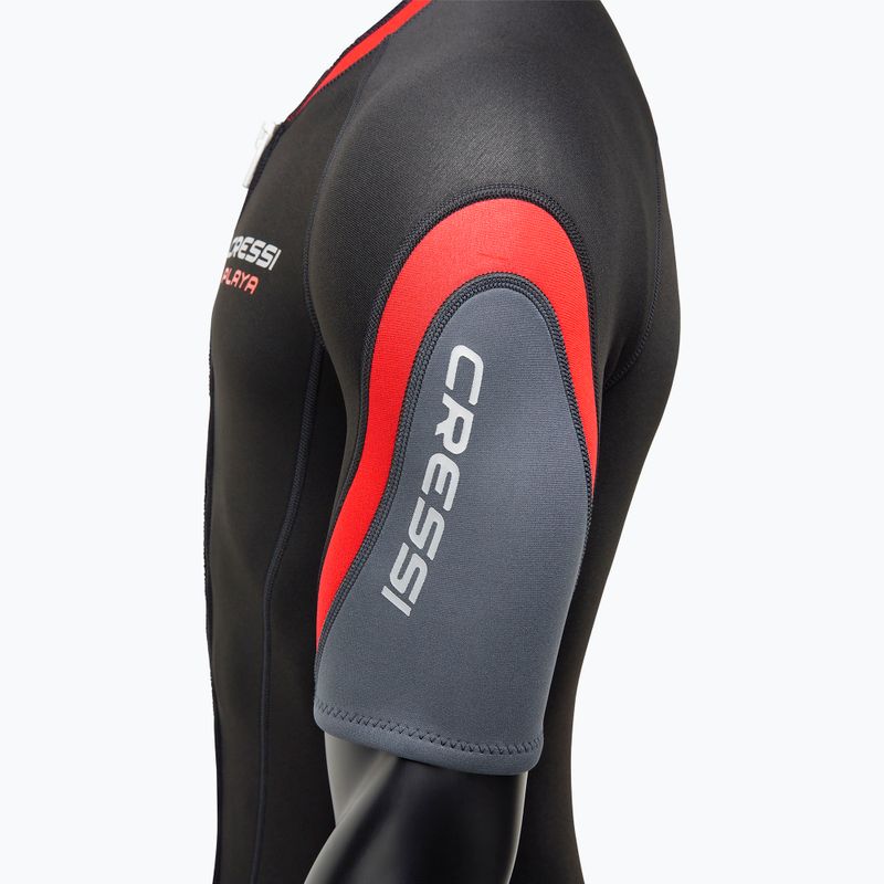Férfi úszó neoprén ruha Cressi Playa Shorty 2.5 mm fekete/piros 7