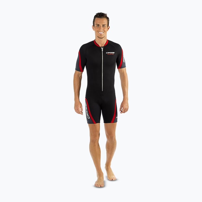 Férfi úszó neoprén ruha Cressi Playa Shorty 2.5 mm fekete/piros 11