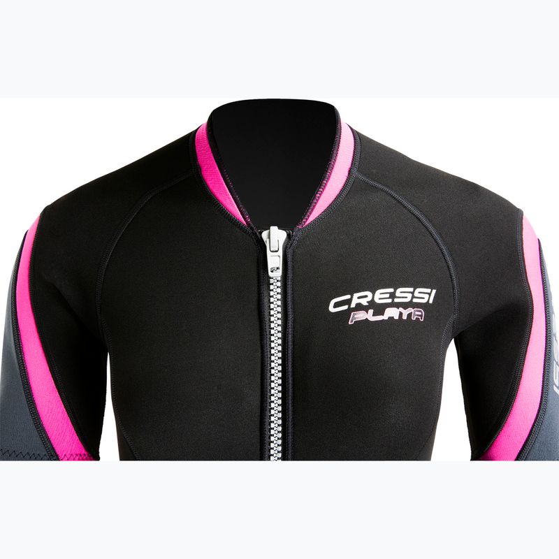 Férfi úszó neoprén ruha Cressi Playa Shorty 2.5 mm fekete/rózsaszín 4