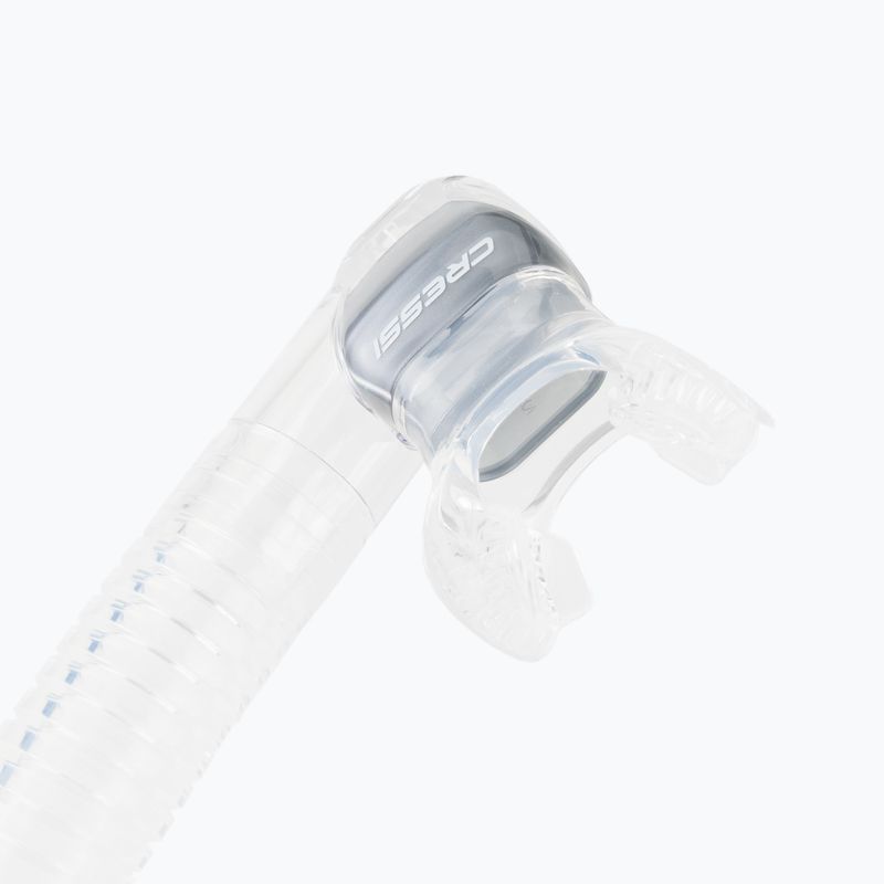 Cressi Dry átlátszó ezüst snorkel ES259 3
