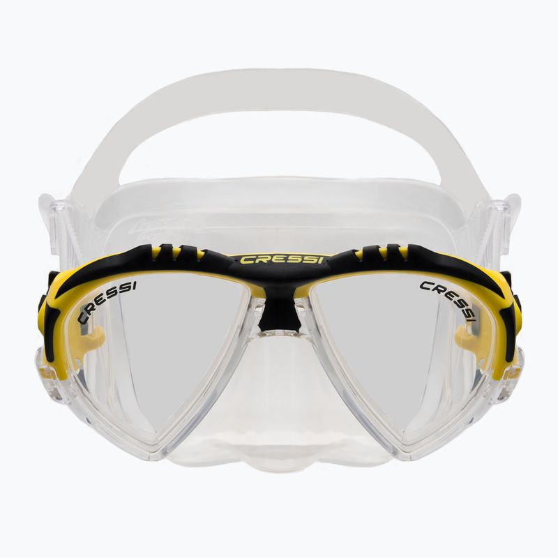 Cressi Matrix + Gamma snorkel szett maszk + snorkel sárga DS302504 2