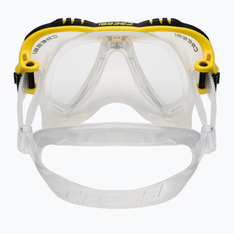 Cressi Matrix + Gamma snorkel szett maszk + snorkel sárga DS302504 5