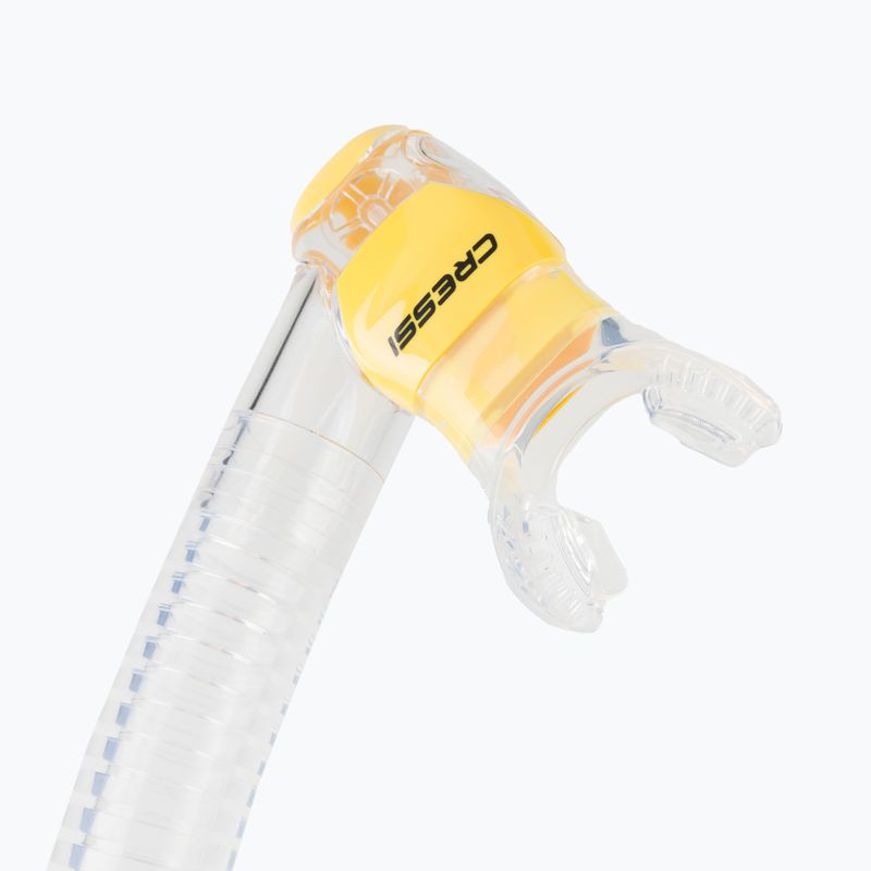 Cressi Dry átlátszó/sárga sznorkel ES259 3