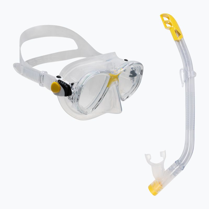 Cressi Kids snorkel szett Marea Jr maszk + Top snorkel átlátszó/sárga