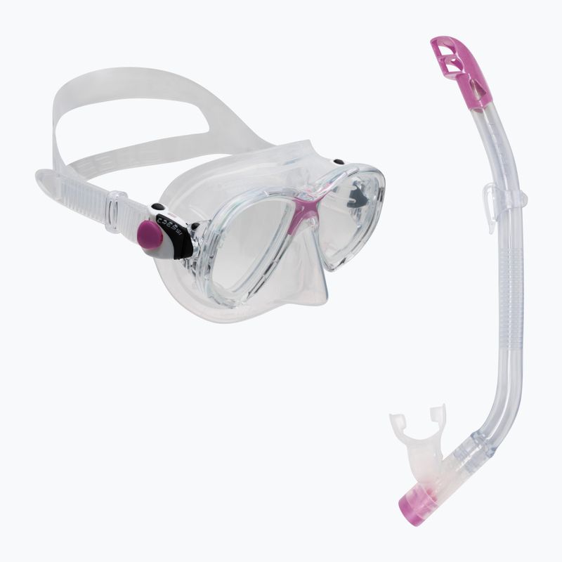 Cressi Gyermek Snorkel Set Marea Jr maszk + Snorkel Top Tiszta rózsaszín DM1000064