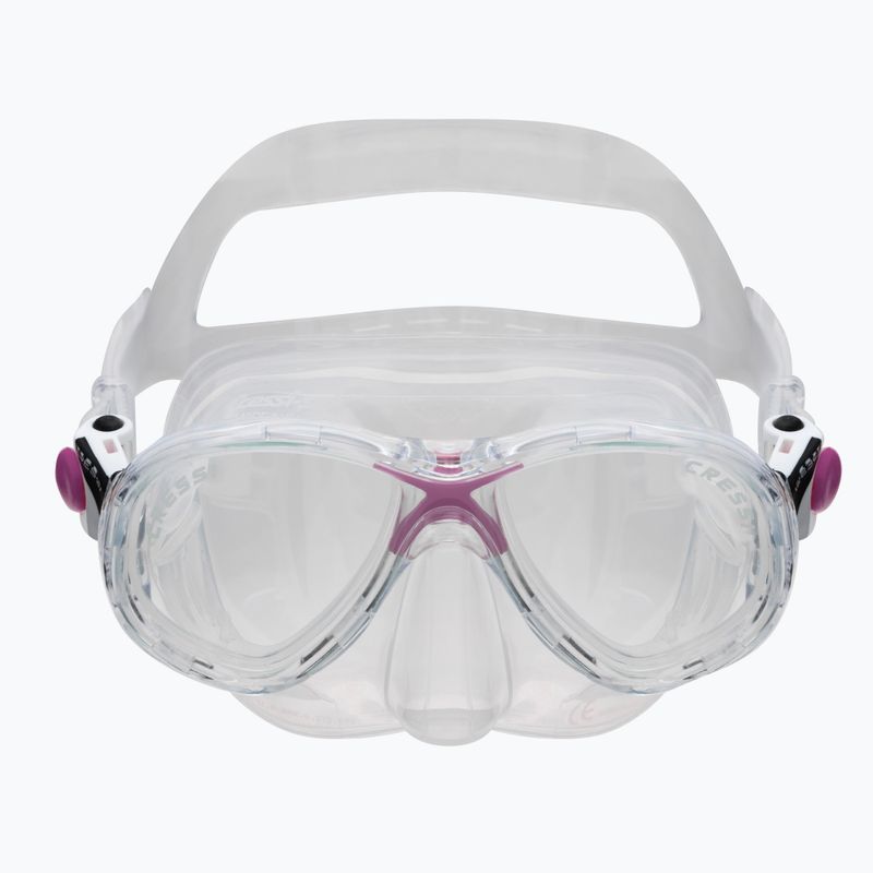 Cressi Gyermek Snorkel Set Marea Jr maszk + Snorkel Top Tiszta rózsaszín DM1000064 2