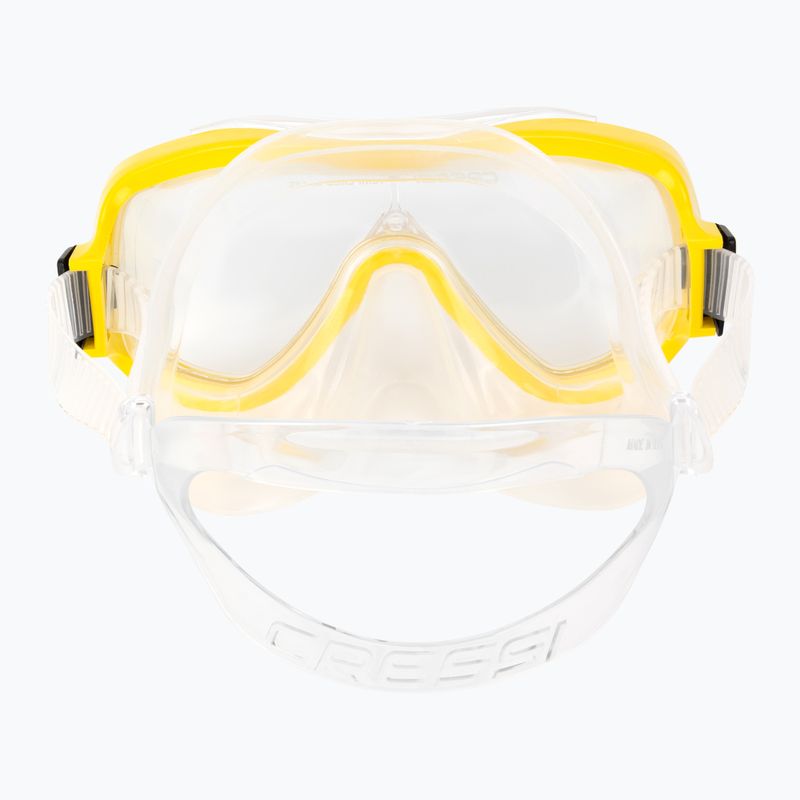 Cressi Onda gyermek snorkel készlet + mexikói maszk + snorkel világos sárga DM1010131 5