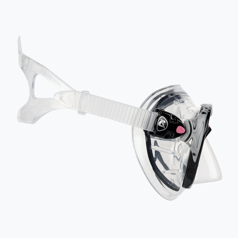 Cressi Big Eyes Evolution + Alpha Ultra Dry búvárszett fekete/rózsaszín 5