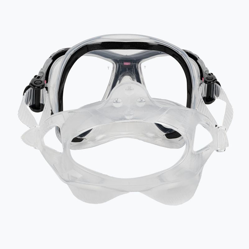 Cressi Big Eyes Evolution + Alpha Ultra Dry búvárszett fekete/rózsaszín 6