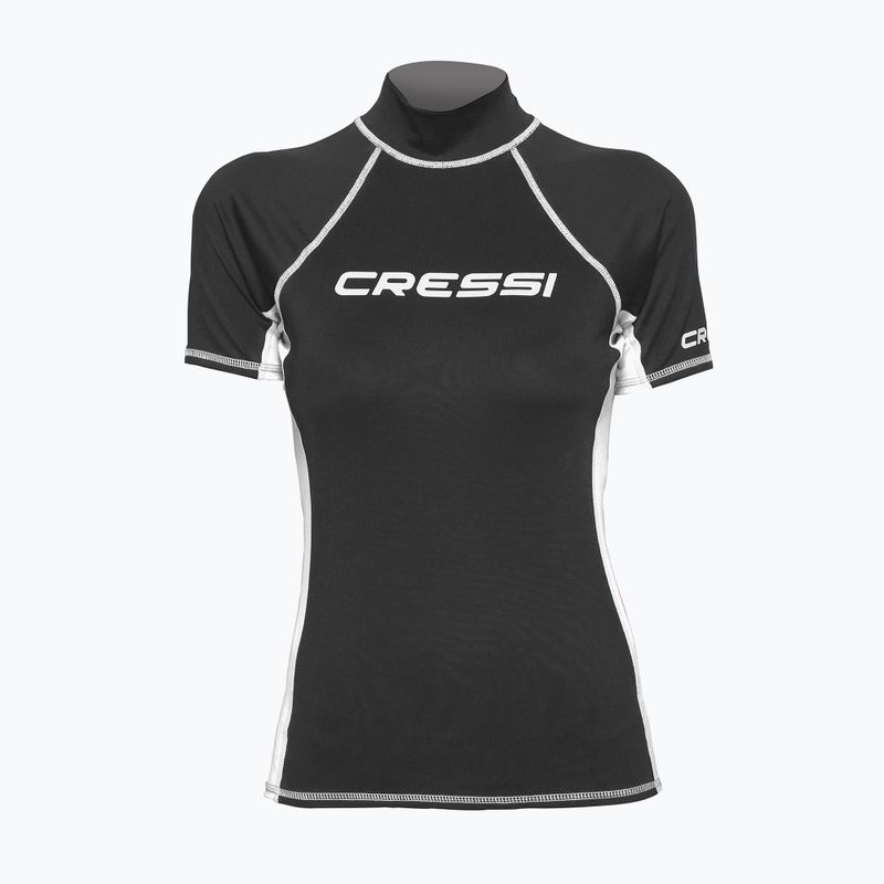 Női úszópóló Cressi Rash Guard S/SL fekete/fehér LW476853