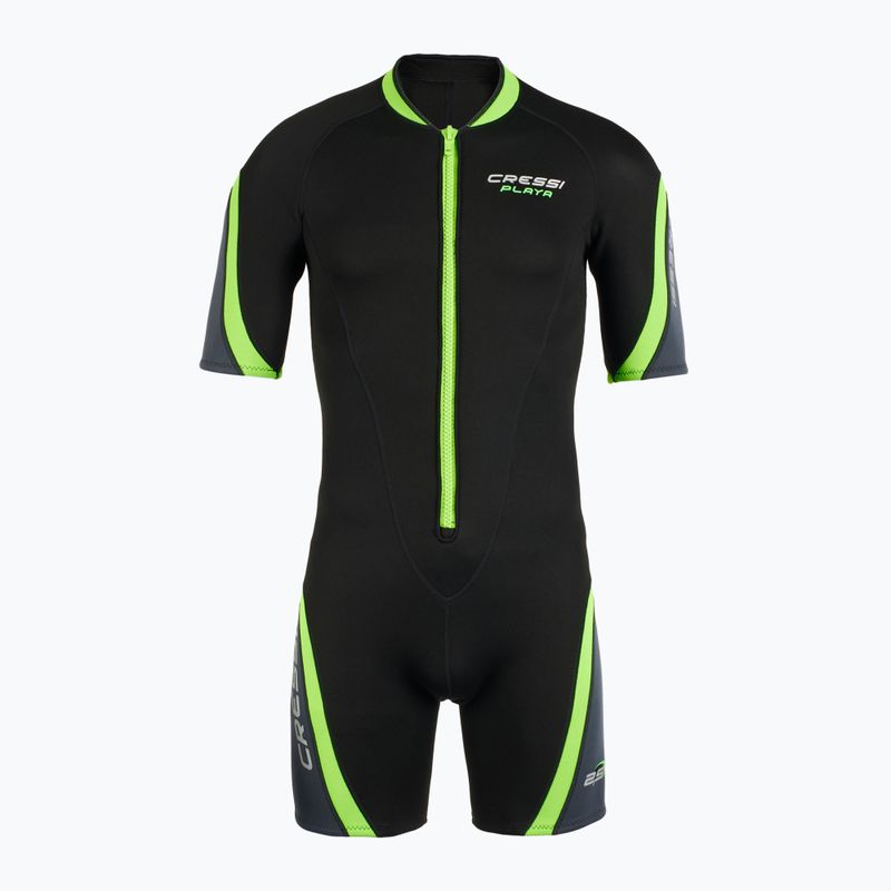 Férfi Cressi Playa Shorty 2.5 mm-es fekete/lime búvárruha 2