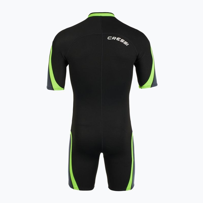 Férfi Cressi Playa Shorty 2.5 mm-es fekete/lime búvárruha 3