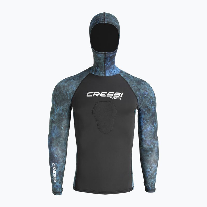 Férfi Cressi Cobia Hunter camo kék úszó hosszú ujjú ing 2
