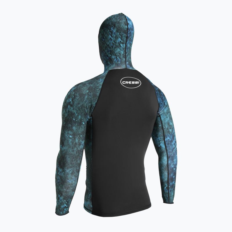 Férfi Cressi Cobia Hunter camo kék úszó hosszú ujjú ing 5