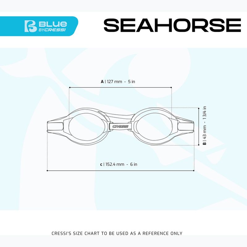 Cressi Seahorse szürke/fehér/rózsaszín gyermek úszószemüveg 8