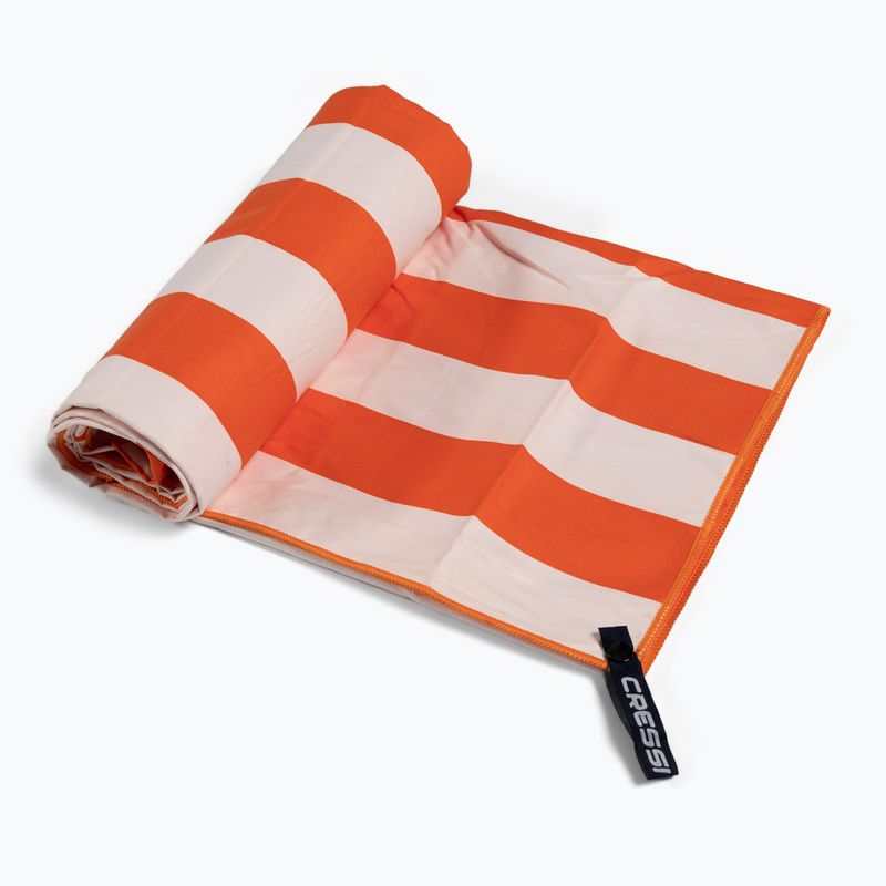 Cressi Microfiber Stripe gyorsan száradó törölköző narancssárga XVA871180 2